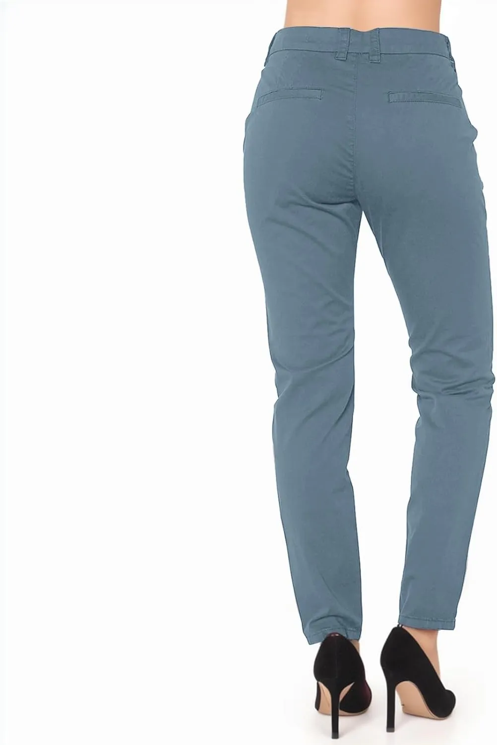 Women's High Waisted Business Pants Straight Leg Pleated Elegant Office Slacks Stretchy Dress Trousers with Pockets