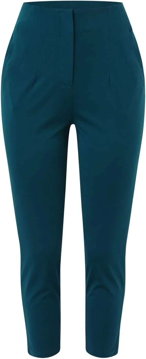 Womens High Waisted Fashion Pants 2025 Trendy Skinny Business Work Casual Pencil Trousers with Pockets
