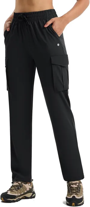 Women's Hiking Pants Lightweight Cargo Quick Dry Water Resistant UPF50  Travel Outdoor Work Pants Safari Pockets