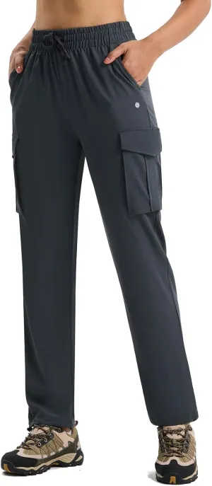 Women's Hiking Pants Lightweight Cargo Quick Dry Water Resistant UPF50  Travel Outdoor Work Pants Safari Pockets