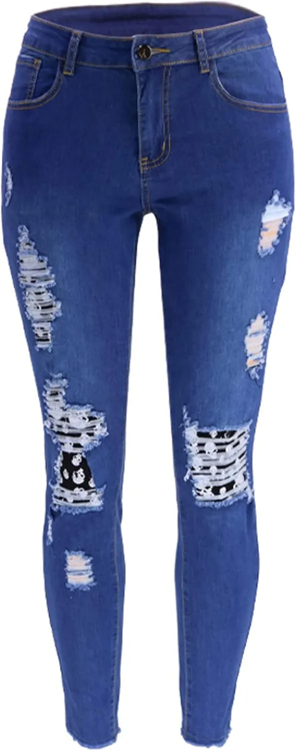 Women's Jeans High Waist Stretch Jeans Pencil Small Skinny Pants