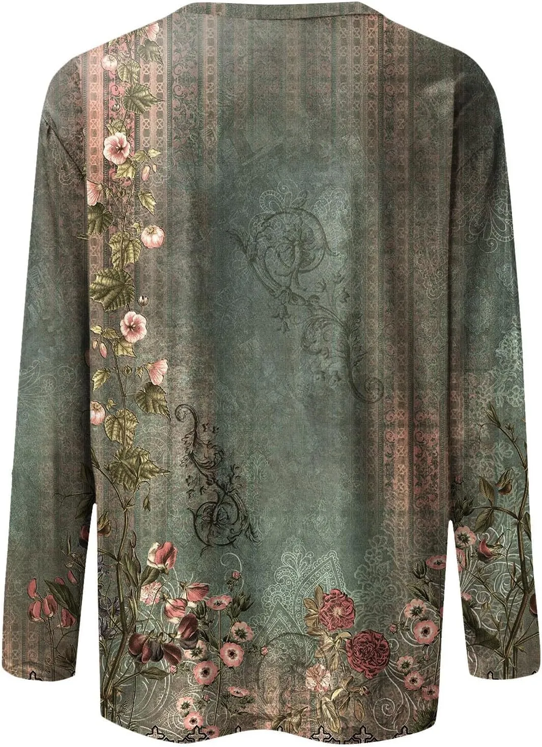 Womens Long Sleeve Tops Fall Shirt Women Dressy Casual Plus Size Round Neck Cute Tops