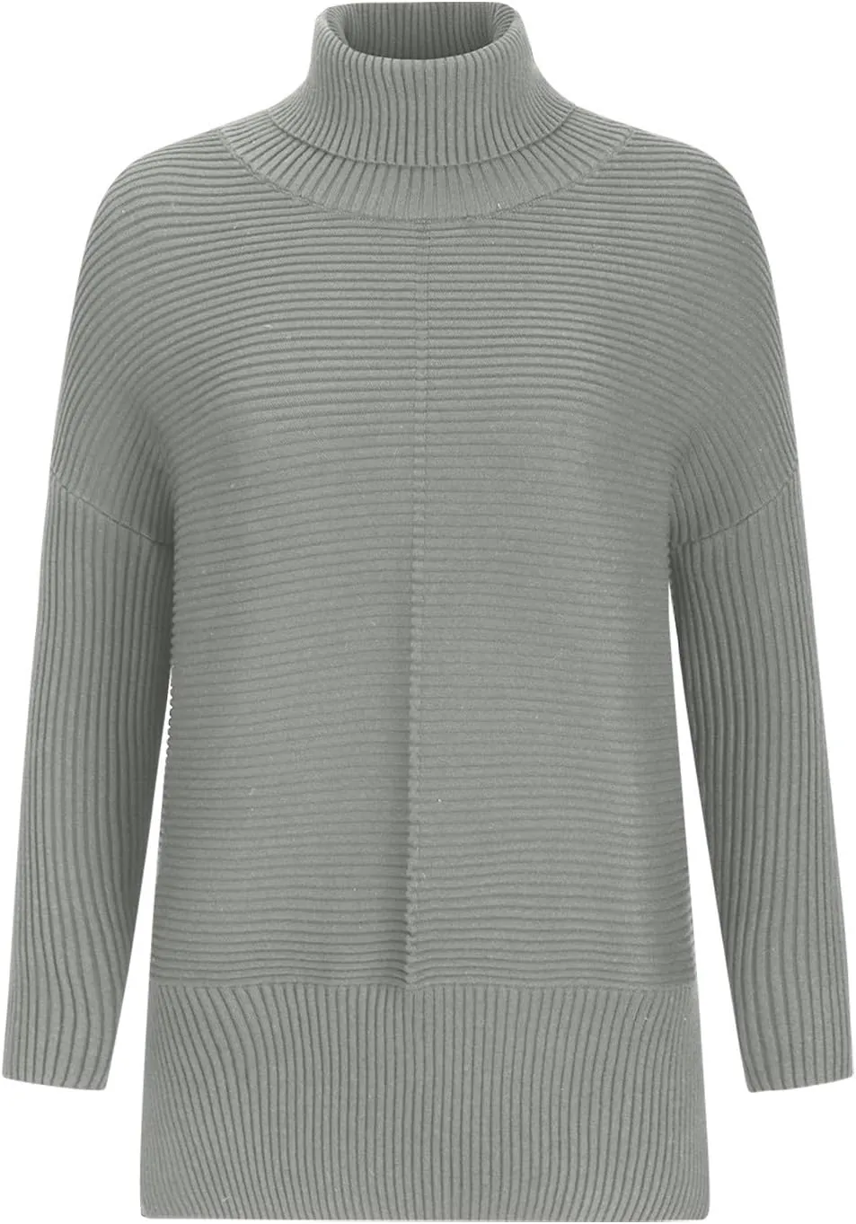 Womens Oversized Chunky Sweaters Turtleneck Long Sleeve Casual Pullovers Trendy Cable Knit Sweater