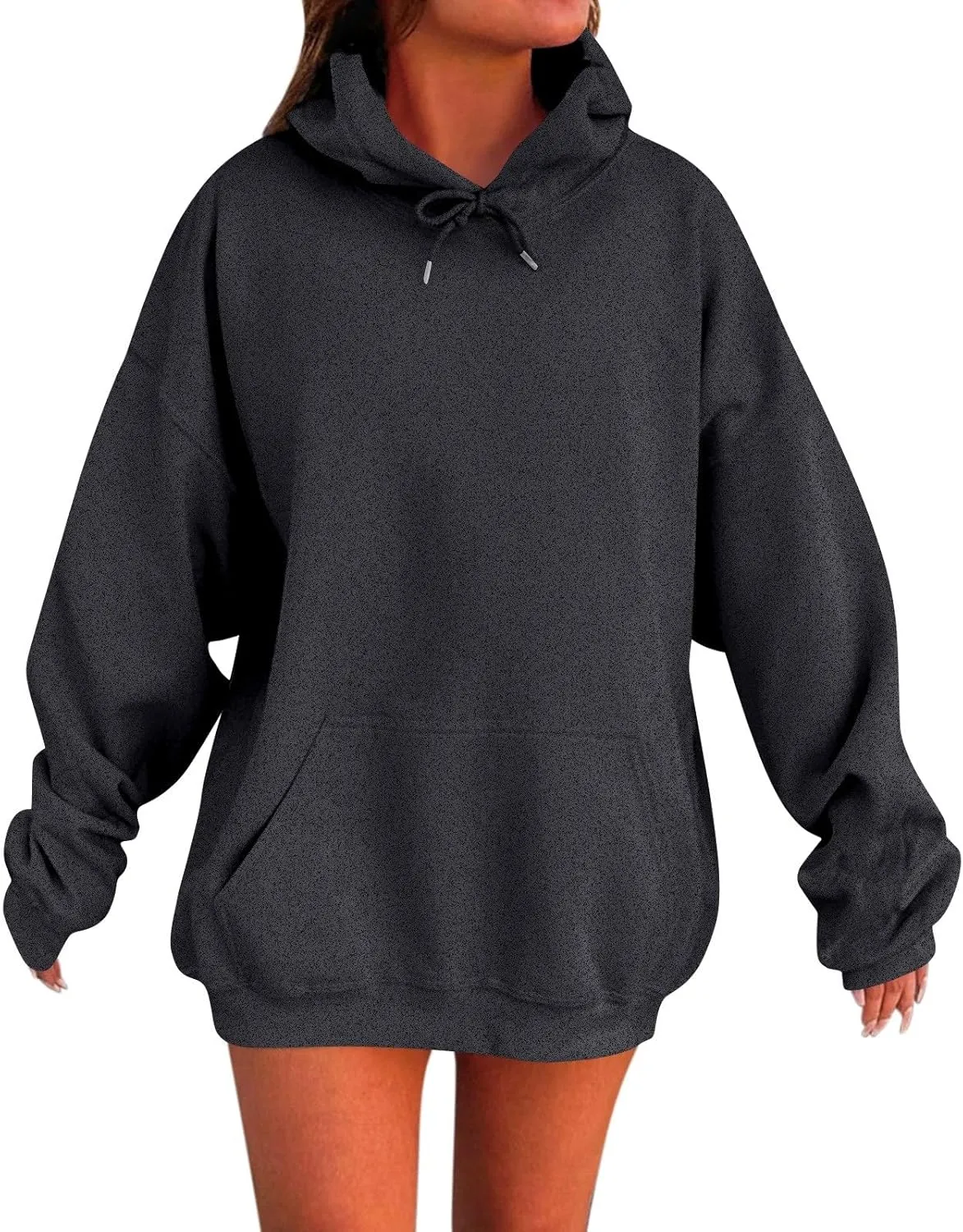 Womens Oversized Hoodies Winter Cute Sweatshirts Pullover 2024 Fashion Tops Trendy Outfits Loose Fit Solid Hoodies