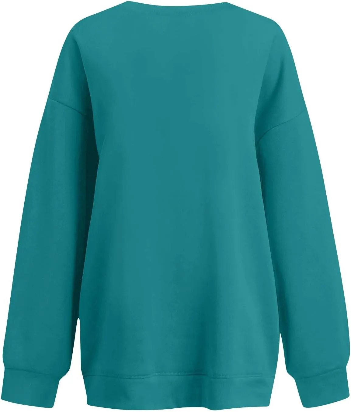 Womens Oversized Sweatshirt Fleece Pullover Comfy Crew Neck Sweatshirt Trendy Y2k Winter Outfits Preppy Clothes