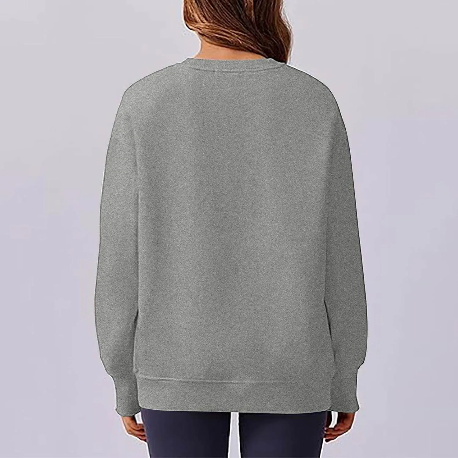 Womens Oversized Sweatshirts Spring Trendy Long Sleeve Crewneck Pullover Tops Casual Comfy Outfits with Thumb Holes