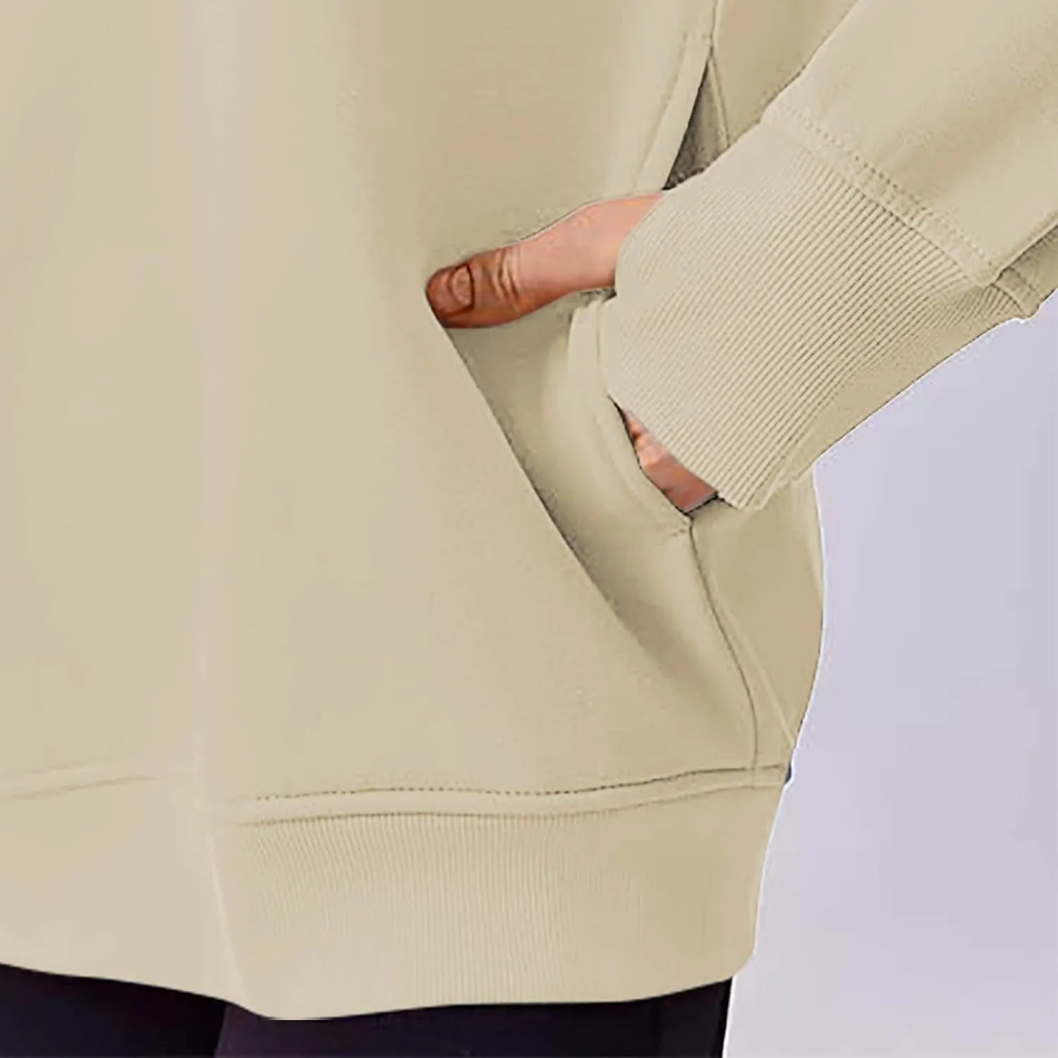 Womens Oversized Sweatshirts Spring Trendy Long Sleeve Crewneck Pullover Tops Casual Comfy Outfits with Thumb Holes