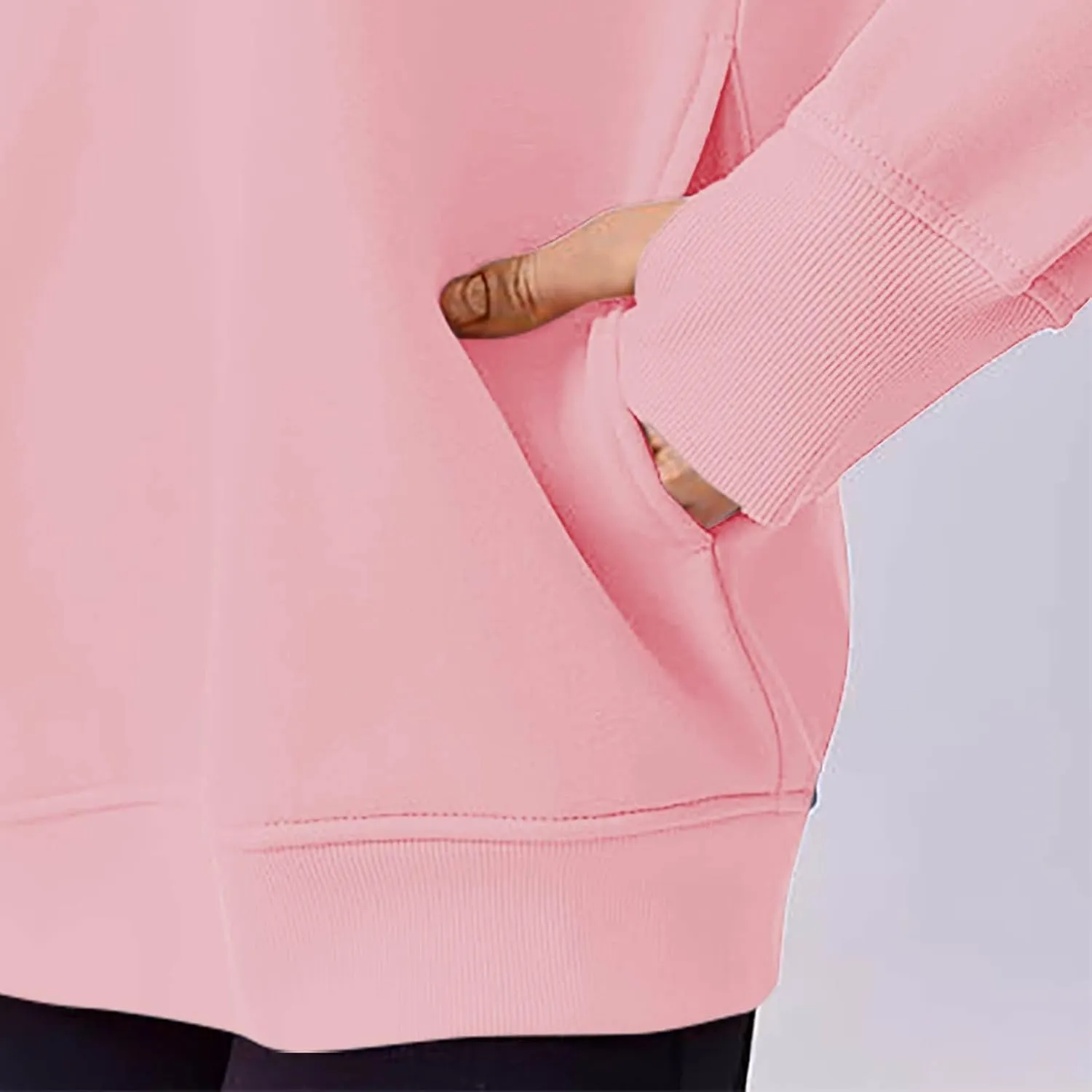 Womens Oversized Sweatshirts Spring Trendy Long Sleeve Crewneck Pullover Tops Casual Comfy Outfits with Thumb Holes