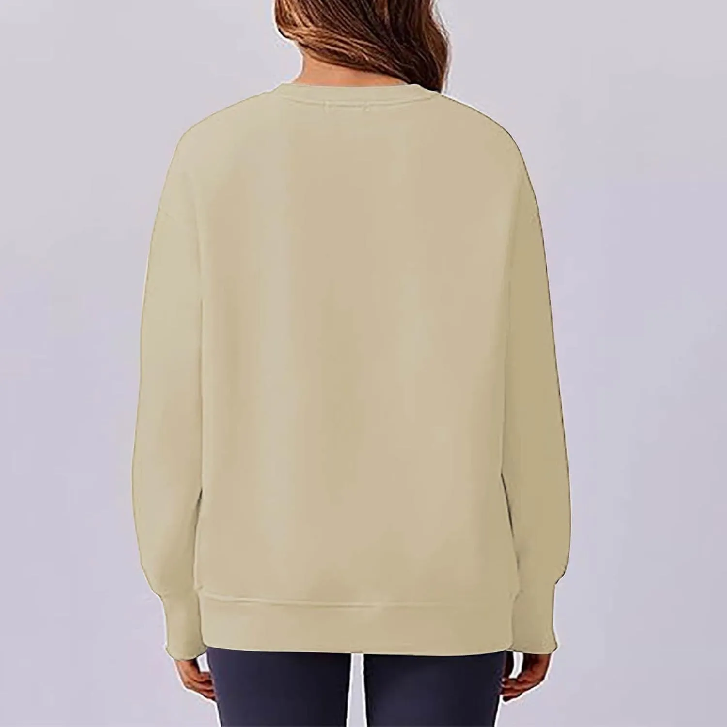 Womens Oversized Sweatshirts Spring Trendy Long Sleeve Crewneck Pullover Tops Casual Comfy Outfits with Thumb Holes