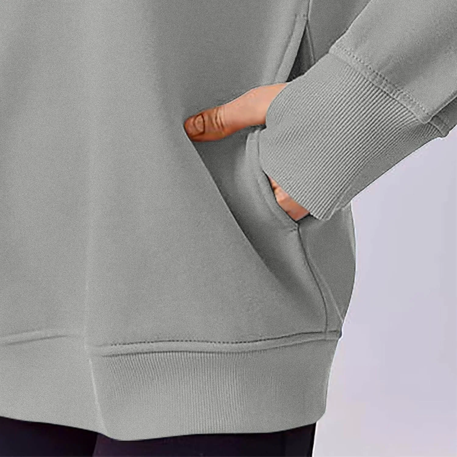 Womens Oversized Sweatshirts Spring Trendy Long Sleeve Crewneck Pullover Tops Casual Comfy Outfits with Thumb Holes