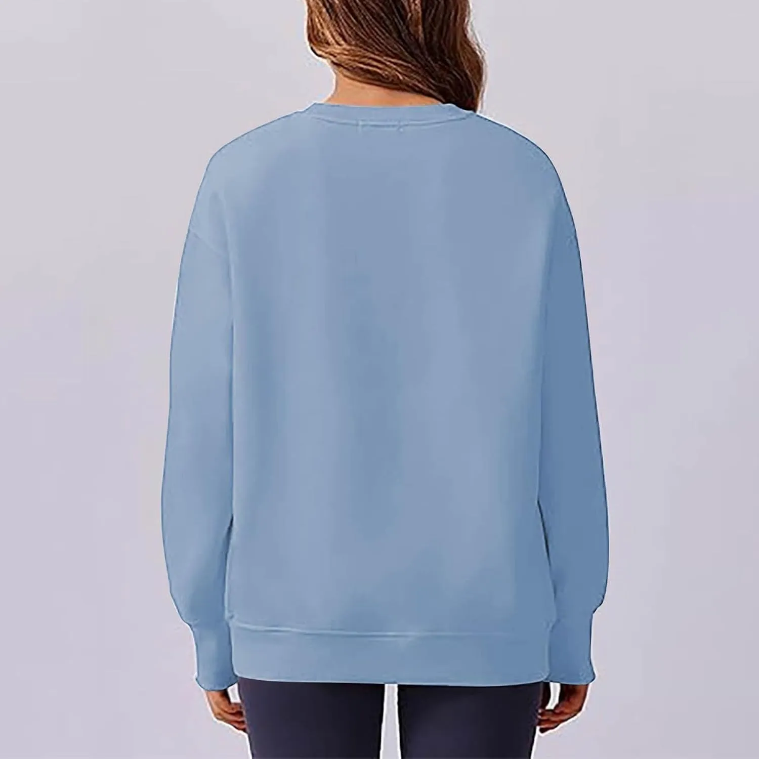 Womens Oversized Sweatshirts Spring Trendy Long Sleeve Crewneck Pullover Tops Casual Comfy Outfits with Thumb Holes