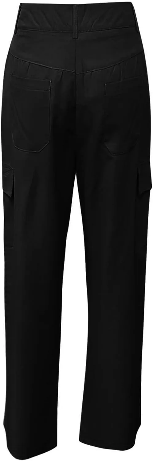 Women's Pocket High Waist Workwear Pants Casual Versatile Pants Plus Size Bell Bottoms