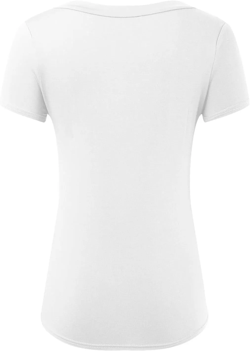 Womens Short Sleeve Shirts V Neck Shirts Summer Sexy Casual Slim Fit Basic T-Shirt Fashion Tee Solid Top
