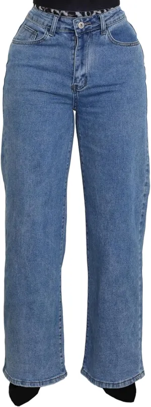 Women's Straight Leg High Waist Baggy Denim Jeans Loose Boyfriend Casual Stretchy Jeans