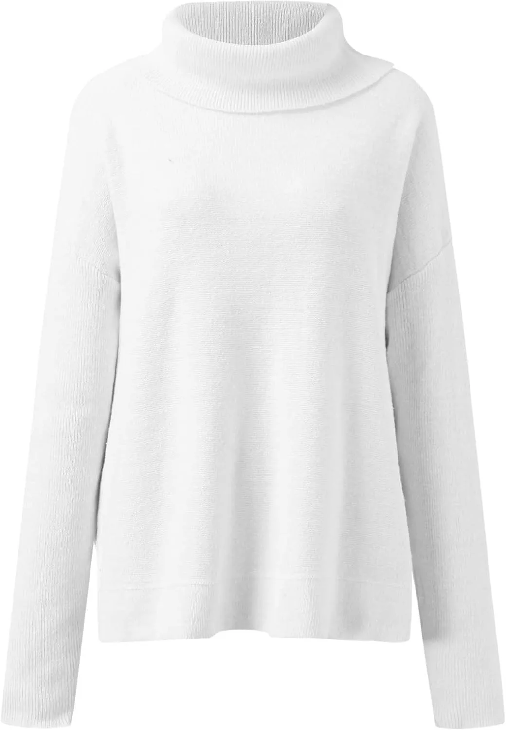 Womens Sweaters Turtleneck Batwing Sleeve Loose Oversized Sweaters Chunky Knitted Pullover Sweaters for Women