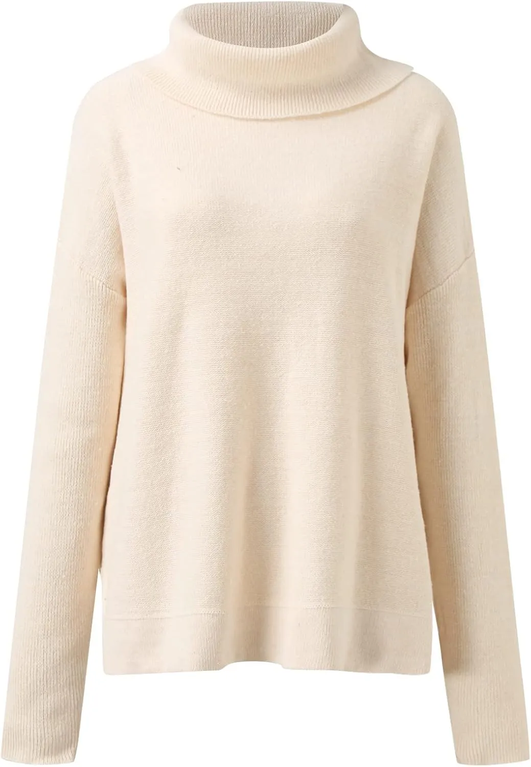Womens Sweaters Turtleneck Batwing Sleeve Loose Oversized Sweaters Chunky Knitted Pullover Sweaters for Women