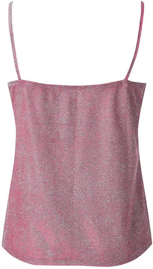 Womens Tank Tops Casual Fashion V Neck Strappy Sequin Sparkle Shimmer Camisole Sleeveless Tanks Tops