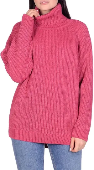 Women's Turtleneck Sweaters Long Sleeve Oversized Pullovers Winter Warm Casual Knit Tops
