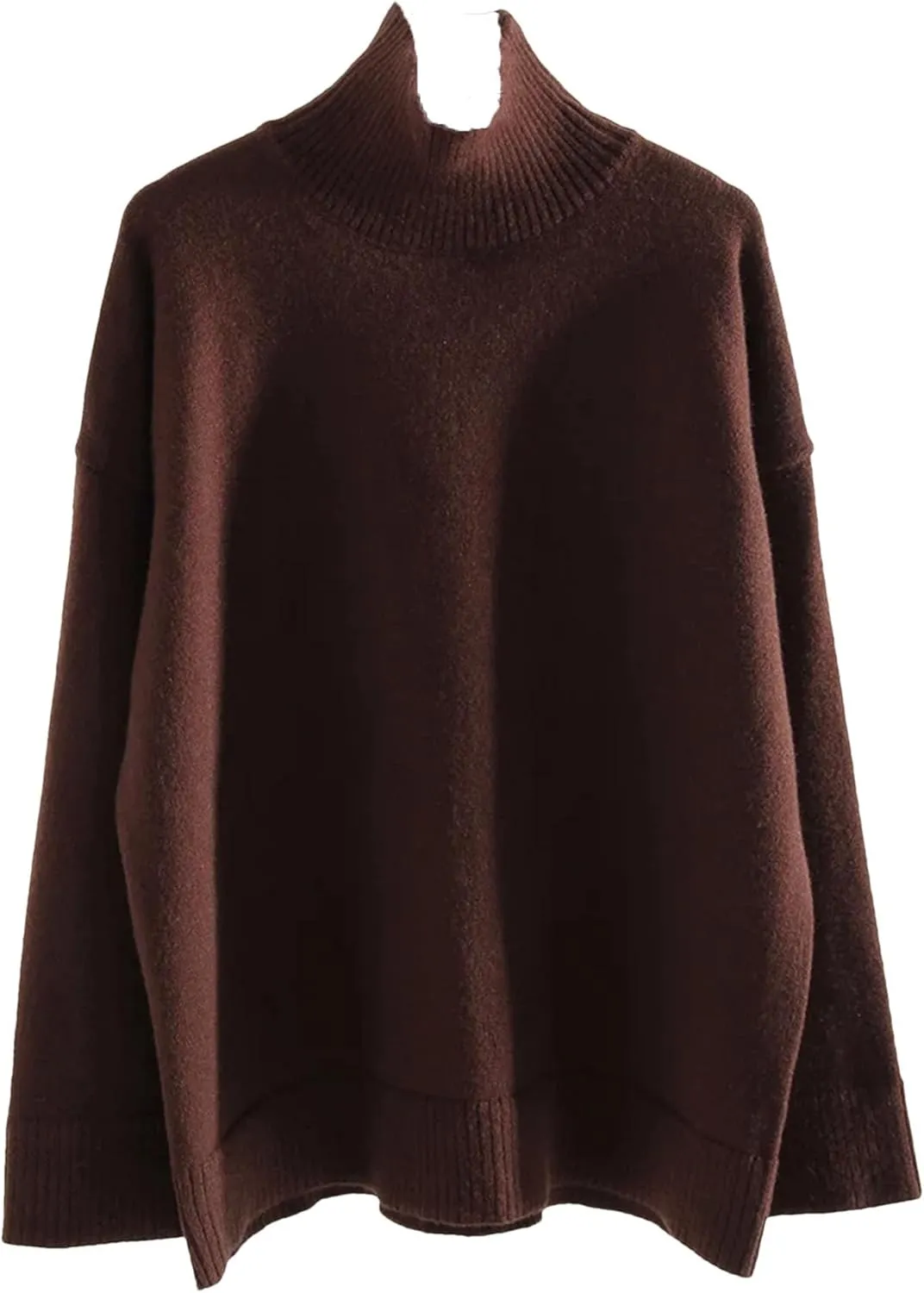 Women's Turtleneck Sweaters Winter Warm Knit Pullovers Long Sleeve Oversized Casual Sweater