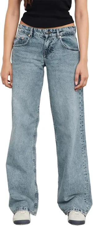 Women's Wide Leg Jeans Straight Leg Boyfriend Denim Pants Low Rise Baggy Jeans Casual Loose Jeans Y2K E-Girl Pants