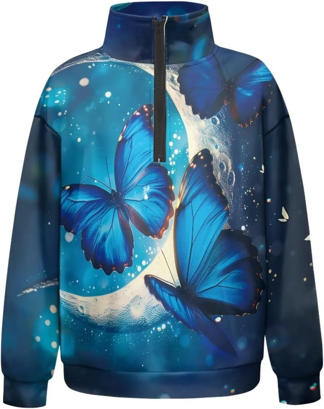 YEXIATODO Womens Half Zip Pullover Plus Size Sweatshirts Graphic Sweatshirts Workout Hoodies for Girls Teens S-3XL