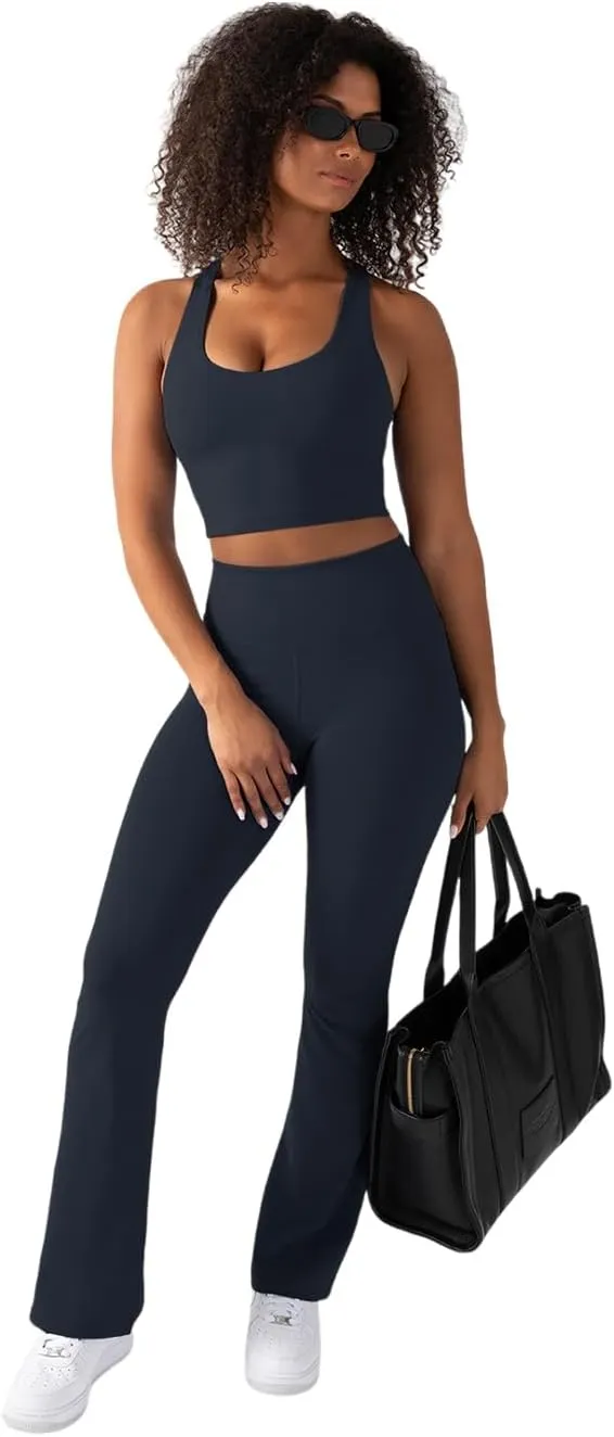 YITTY Active Women's UltraLuxe Kick Flare High Waist Legging, Athleisure, 4-Way-Stretch