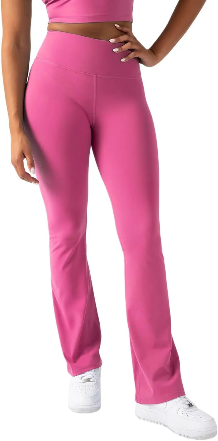 YITTY Active Women's UltraLuxe Kick Flare High Waist Legging, Athleisure, 4-Way-Stretch