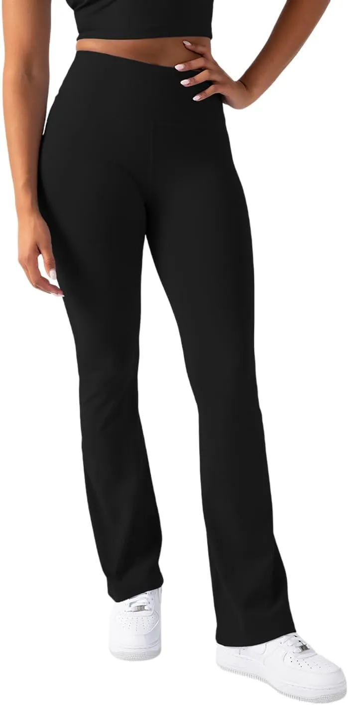 YITTY Active Women's UltraLuxe Kick Flare High Waist Legging, Athleisure, 4-Way-Stretch
