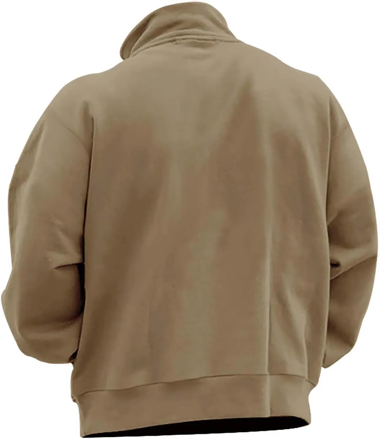 Ymosrh Men's Fashion Work Sweatshirts Quarter Zip Pullover Long Sleeve Athletic Workout Shirts Golf Polo Sweater, S-3XL