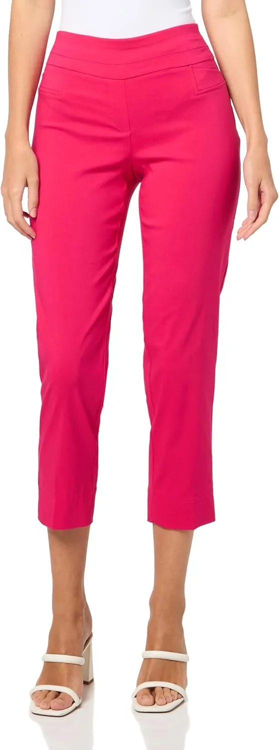 Zac & Rachel Women's Petite Pull-on Ankle Length Pants with Millennium Fabric