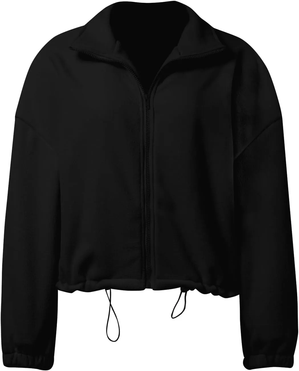 Zip Up Hoodie for Women Oversized Sweatshirt Fleece Cropped Jacket Trendy Fleece Jacket Workout Sherpa Coat Fall Outfits