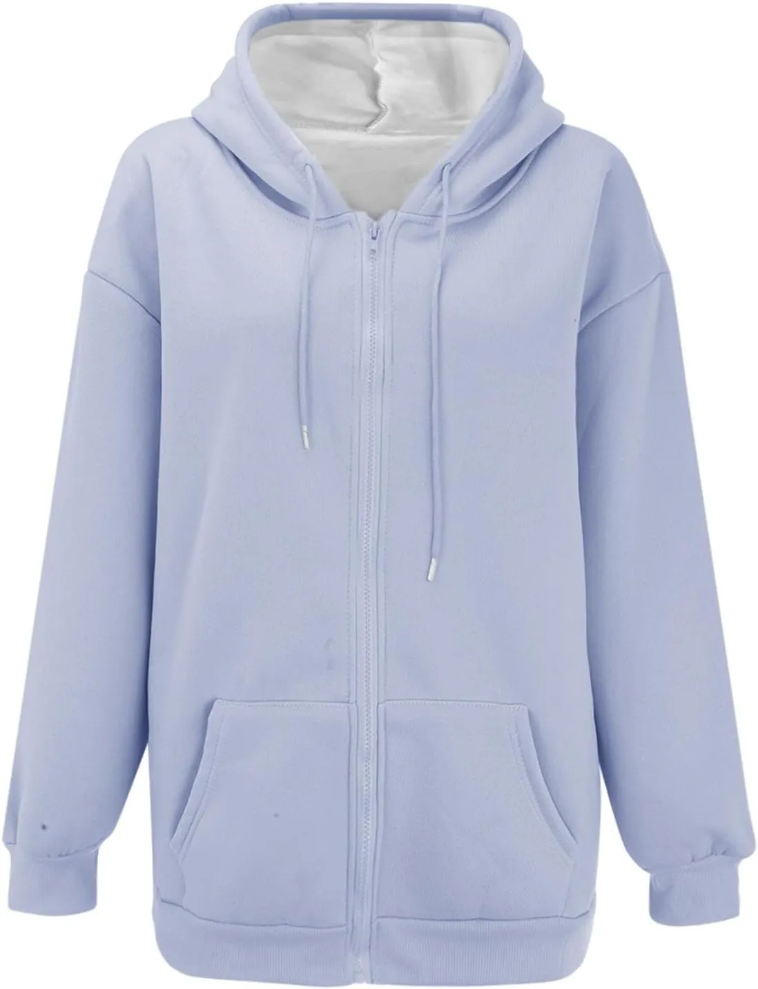 Zipper Hoodies for Women Trendy Long Sleeve Sweatshirts Fall Outfits Plus Size Hoodies Casual Winter Jackets Clothes