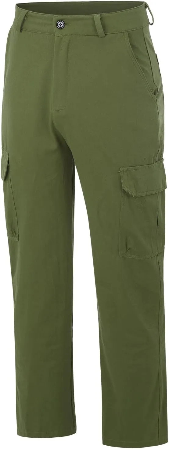 ZYXTIM Big and Tall Men Cargo Jogger Sweat Pants Elastic Bottom Ripstop Hiking Work Pants Relaxed Fit Elastic Waisted Outdoor